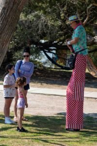 Families gathered along the oceanfront at Myrtle Beach State Park for a colorful day of kite flying during the annual Kite Festival.