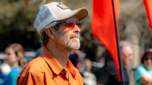 Families gathered along the oceanfront at Myrtle Beach State Park for a colorful day of kite flying during the annual Kite Festival.